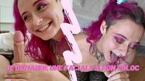 Pov French Alt Girl Sucks Her Roomates Cock And Gets A Huge Cum Facial