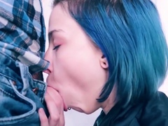 Teen Sucks Cock in Public School Entrance During Quarantine