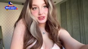 Pale 18-year-old cutie's first time anal on videocall