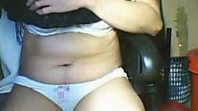 Horny webcam MILF shows me her hairy cunt and juicy butt