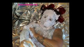 Topless Whipped cream coverage!