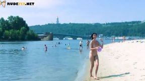 Dirtied Nudist Teen Publicly Fucked Via Voyeur Scope
