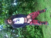 Outdoor: Punk Rocker Peeing at the Woods / Behind the Scenes