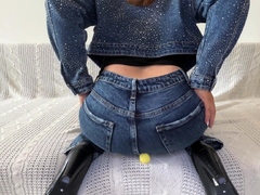 gassy kat I slip into my tight full jeans outfit and turn