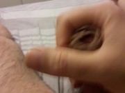 Sborrata prima di andare a letto