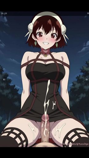 Yuzuriha Ogawa thorn princess cosplay sex (Source: Pinku AI)