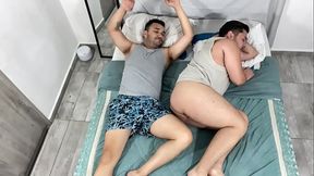 Horny stepfather mistakes his stepson for his wife and impregnates him non-stop