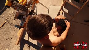 HarlemSex - Big Black Cock On A Construction Site