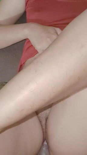 Emotional moment from &quot;Petite teen taking huge dildo while watching porn&quot;