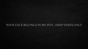 Your Face Belongs in My Pits - Derp Sniffs Only