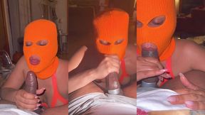 your girlfriend really cheating with a ski mask on