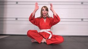 SNOW ANGEL'S KARATE MEDITATION JOI (4K)