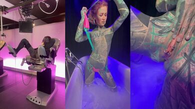 Bathtub Tease Strip & Latex Photoshoot Time Lapse