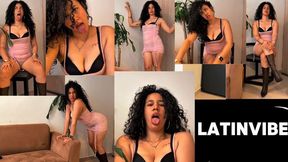 Hiccuping Art Model Tries to Stay Still – Tongue Out & Drool on Cleavage