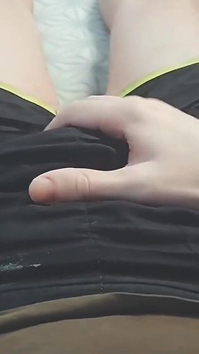 Jerking off in Shorts - Large Dried Stains of Cum All Over My Body