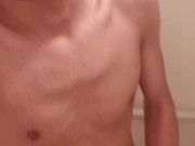 Wet soapy shower Jack off