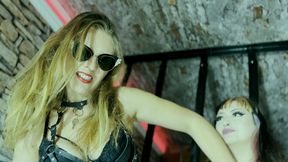 Dirty Prison Lesbians Gag Me, Spank Me, Fisting My Ass&#x1F351; for Pleasure, Their Little Slave