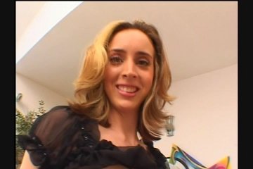 Blonde Babe in Black Lingerie Kelly Wells Takes It up Her Ass