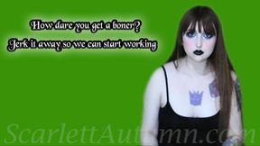 We can't work if you have a boner, jerk it away now!