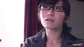 co worker seduce japanese office girl with hairy pussy to after work creampie fuck at full uncensored jav porn in japan