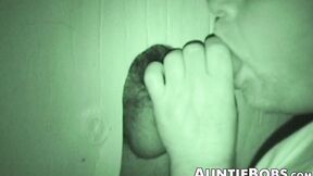 ”Bearded heavy fucker swallows a big bushy glory hole dick”