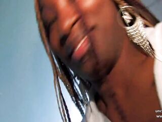 Nasty squirt french ebony hard fucked and jizzed in throat