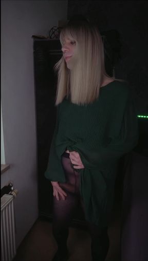 Jerked off while standing