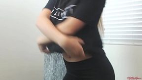 Blonde Sluts Stuff Thongs Deep Inside Their Coits