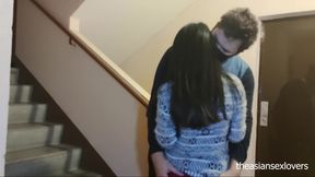 we fuck in the stairwell of a friend's building