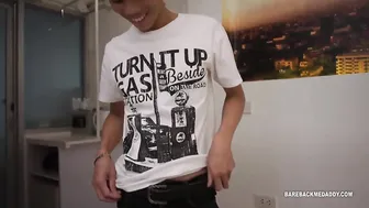Daddy Barebacks Asian Twink in POV Hardcore Session