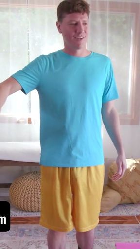 Part Of This Trainer's Program Includes Using These Babes Freely &amp; Fucking Them Whenever He Wants   Clip 1