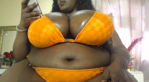 African Mum Teasing with Her Fat Boobs