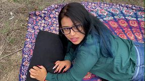 I DID NOT EXPECT TO MEET A COLOMBIAN IN THE PARK AND END UP FUCKING HER MOUTH!