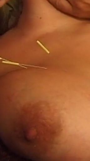 Busty Blonde MILF Submits to Intense Needle Play