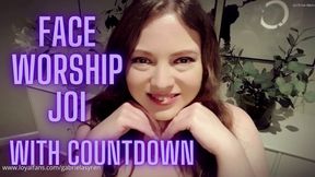 FACE WORSHIP JOI with COUNTDOWN
