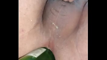 Gay anal eggplant and bottle