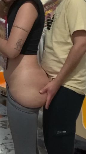 Spectacular moment from &quot;Student girl gets cum on New York subway train.&quot;
