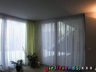 Girlfriends Seriously hot lesbians make passionate love in baths