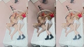 lora de 19 anos transou e foi tirar soneca e o coroa ficou se masturbando