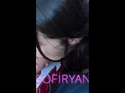 Sofi Ryan Donut Box Blowjob - Tesla Car POV