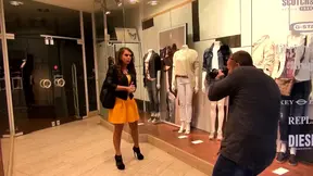 German MILF with big natural tits picked up and anal fucked