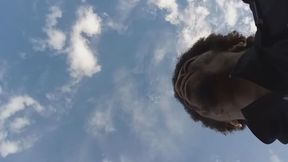 Riding bike on a 4 mile trip clip back road in the country