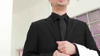 Bubble Butt Transgender Sensual Masturbation - Transexual Hottie Fingers Ass & Pussy