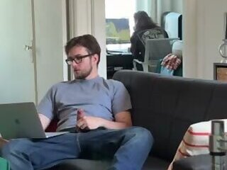 cumming while my roommate is playing video games right behind me.