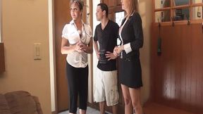 raunchy real state agent elijah fucks charlee chase & amber lynn bach!