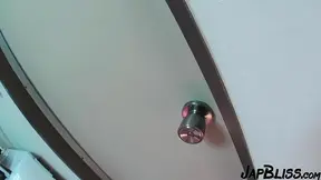 Sexy student from Tokyo invites her hot friends over for a wild apartment orgy.
