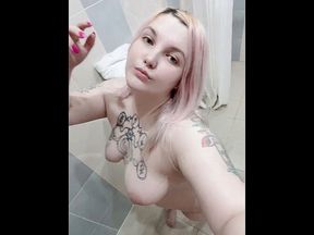 Chubby blonde alone in hotel