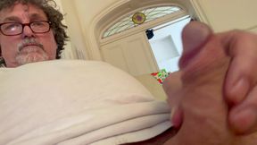 Father stroking his nice cock