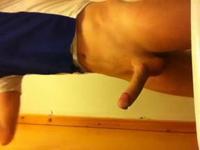 Big Cock Twink in Bike Gear Cums Hard