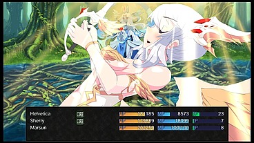 Gehenna [ FUTANARI HENTAI Game ] Ep.5 heroine teleported while masturbating on the desk corner !